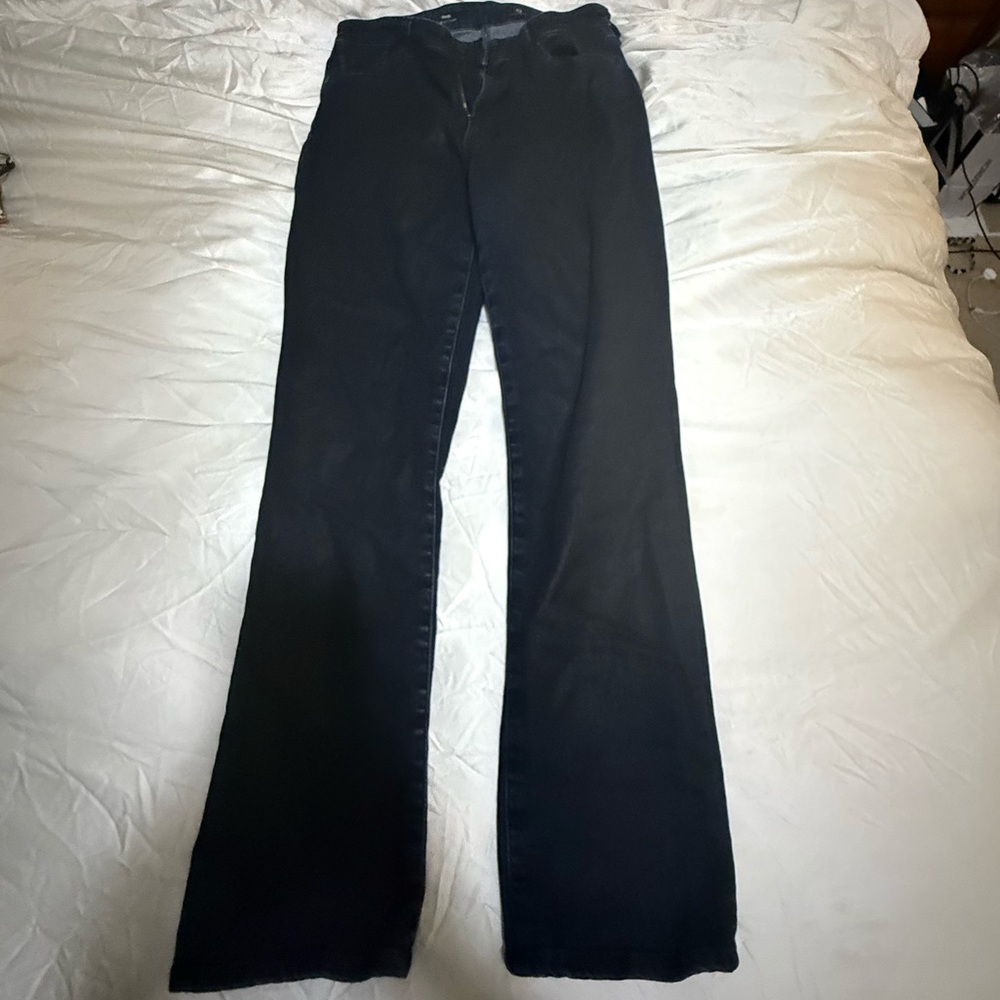 AG Adriano Goldschmied Dark Blue Jeans Size 32 Mari High Rise Straight Jeans